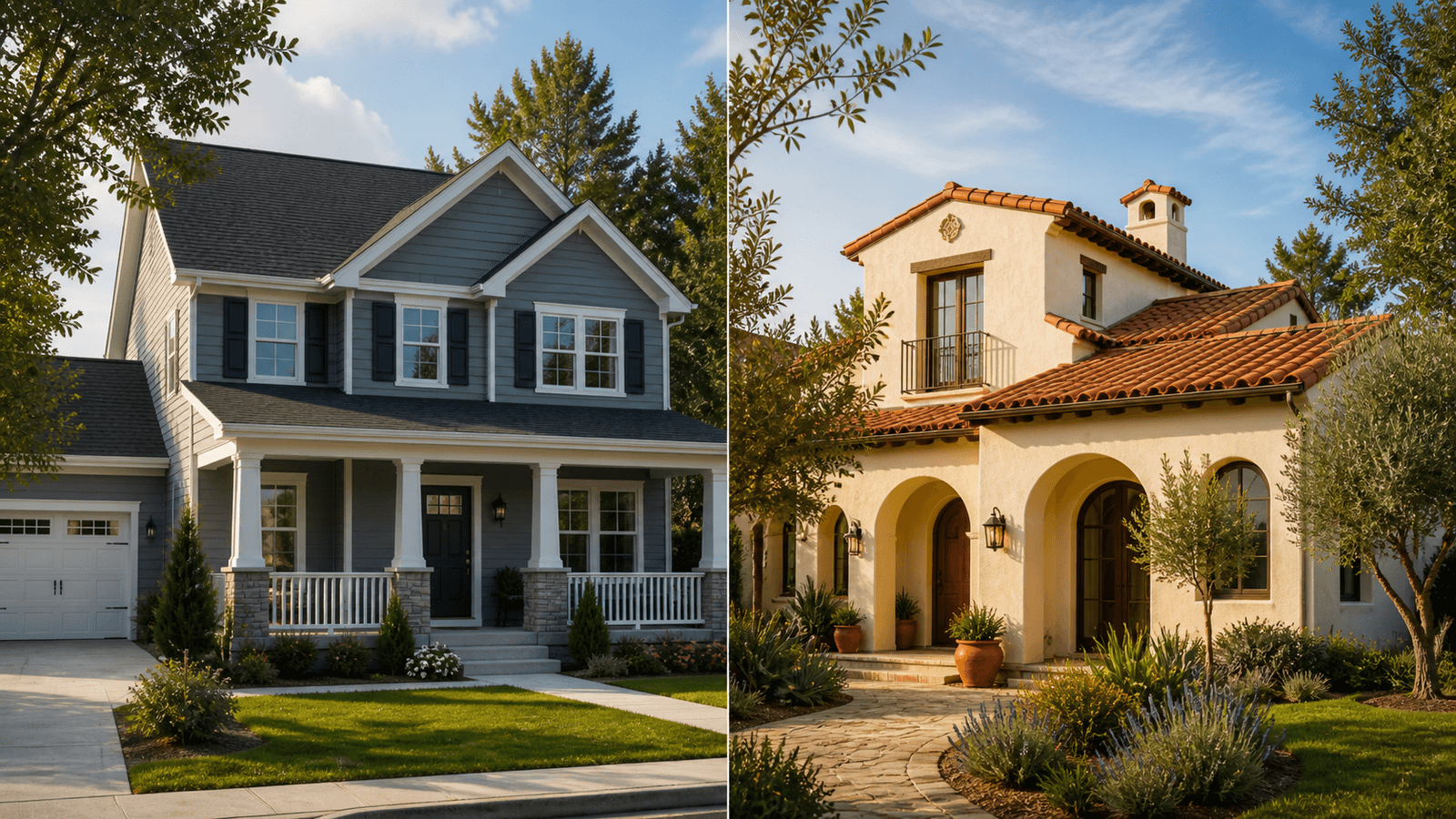 American or Mediterranean house? How to choose the right style for you