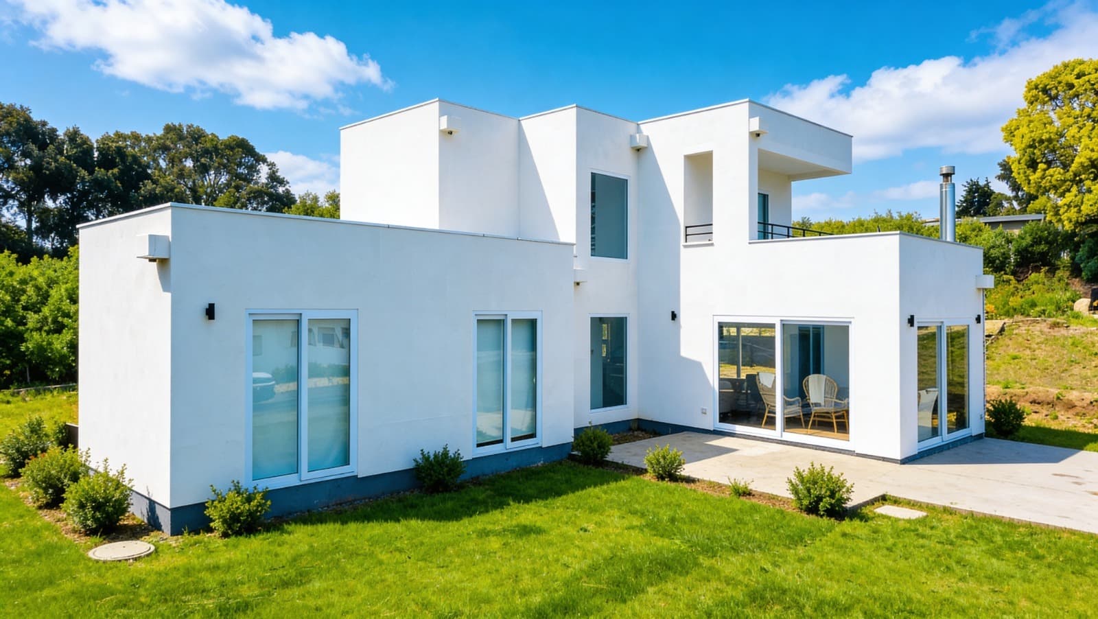 Balance Casa Mediterránea 100m² - Diseño Contemporáneo Llave en Mano